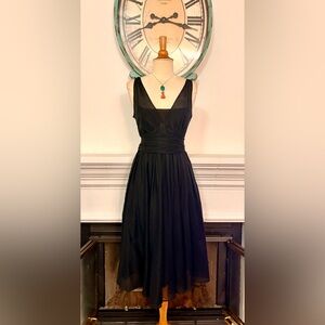 Banana Republic Elegant Black Midi Dress